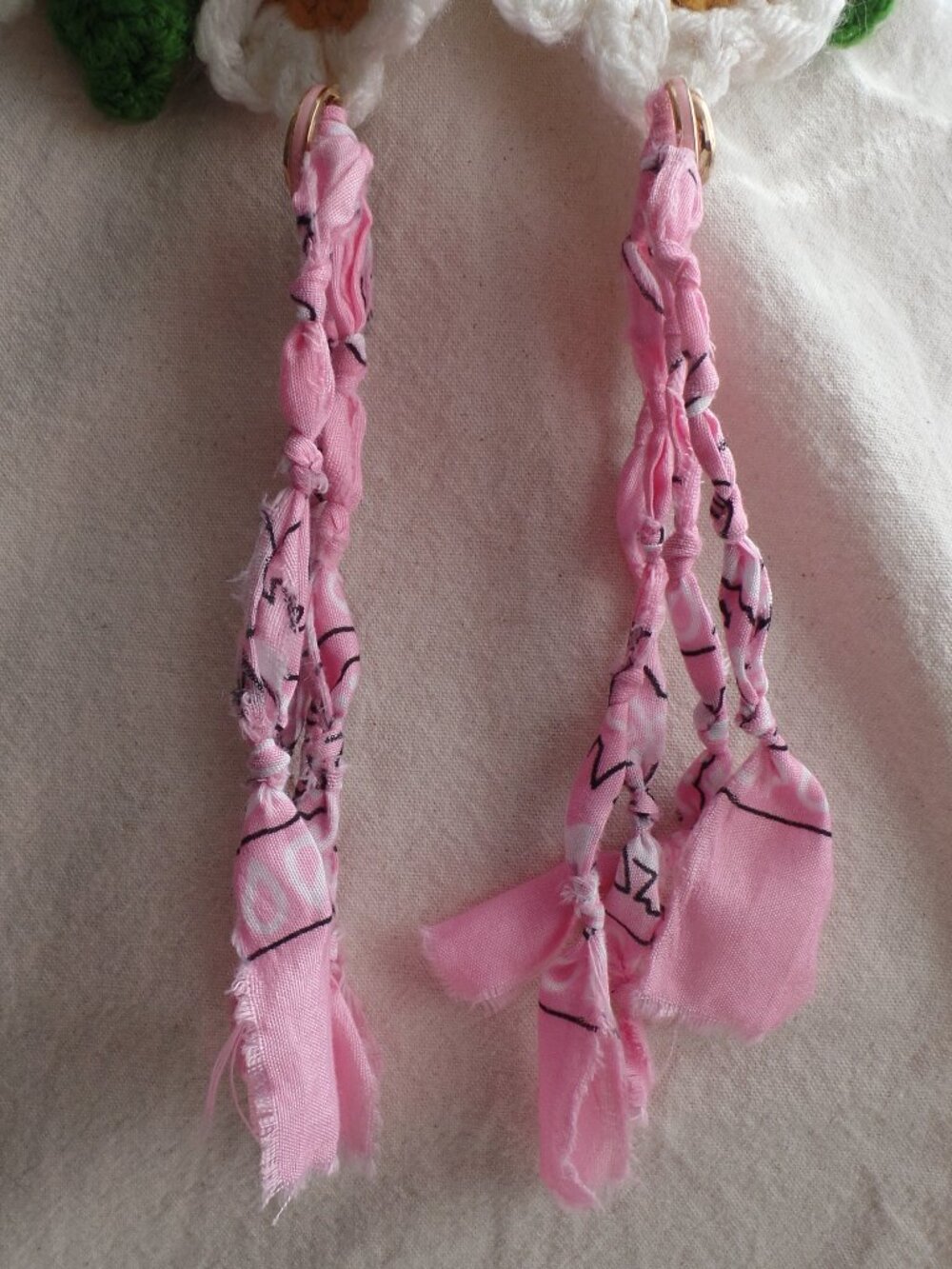 Hand Crafted SWAG Earrings PINKY PINK